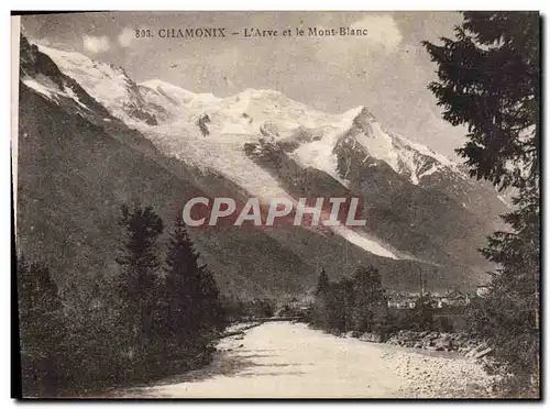 Cartes postales Chamonix L&#39Arve Et Le Mont Blanc