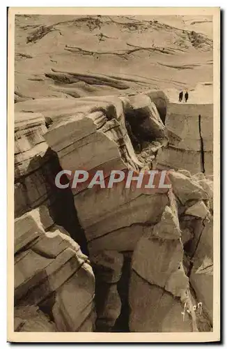 Cartes postales Massif Du Mont Blanc Glacier Du Geant La Bediere Une des grandes crevasses