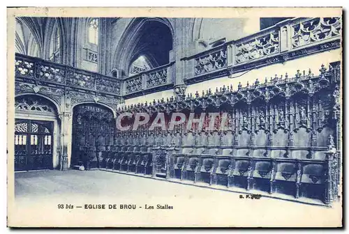 Cartes postales Eglise De Brou Les Stalles