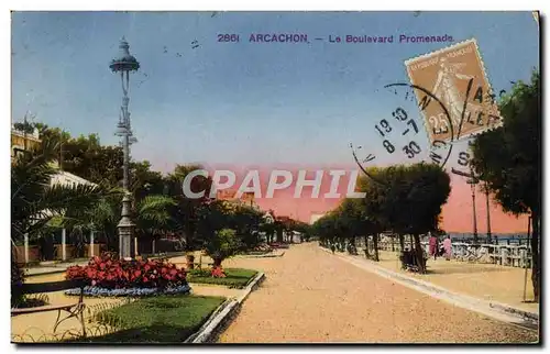 Cartes postales Arcachon Le Boulevard Promenade