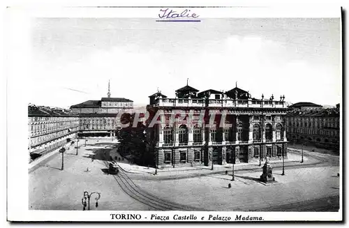 Cartes postales Torino Piazza Castello e Palazzo Madama