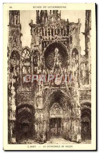 Cartes postales La Cathedrale De Rouen Musee du Luxembourg