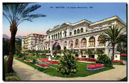 Cartes postales Menton Le Casino Municipal