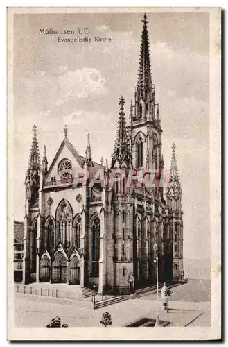 Cartes postales Mulhausen Evangelische Kirche