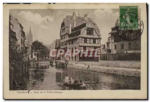 Ansichtskarte AK Strasbourg Quai De La Petite France