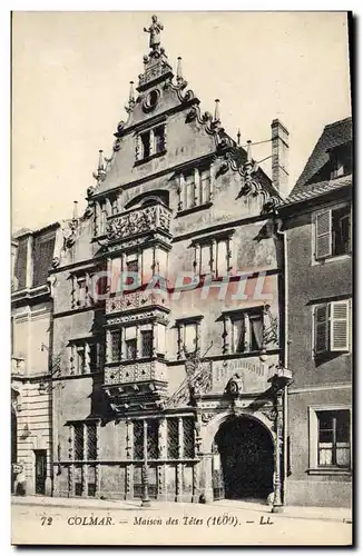 Cartes postales Colmar Maison Des Tetes