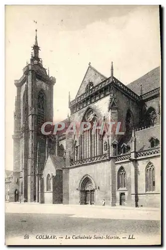 Ansichtskarte AK Colmar La Cathedrale Saint Martin