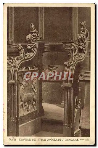 Cartes postales Thann Sculptures Des Stalles Du Choeur De La Cathedrale