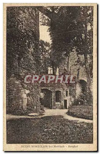 Cartes postales Ruine Montclair Bei Mettlach Burghof