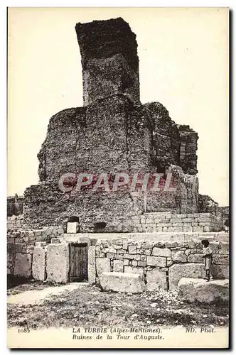 Cartes postales La Turbie Ruines De La Tour D&#39Auguste