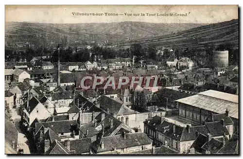 Cartes postales Villeneuve Sur Yonne Vue Sur La Tour Louis Le Grand