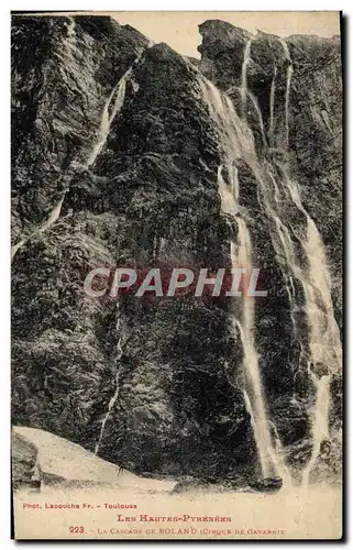 Cartes postales La cascade de roland Cirque de Gavarnie