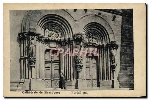 Cartes postales Cathedrale De Strasbourg Portail Sud