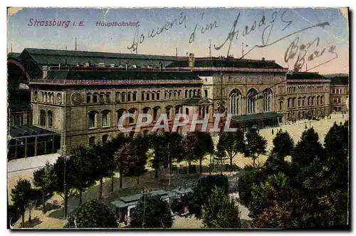 Cartes postales Strassburg Hauptbahnhof