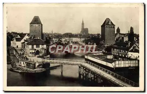 Ansichtskarte AK Strasbourg Vue Prise Des Ponts Couverts