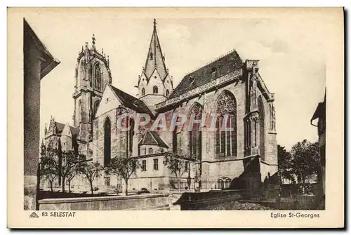 Ansichtskarte AK Selestat Eglise St Georges