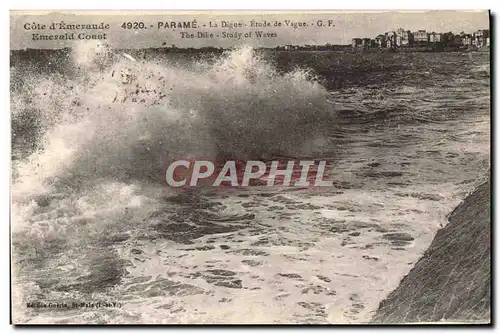 Cartes postales Parame La Digue Etude De Vague