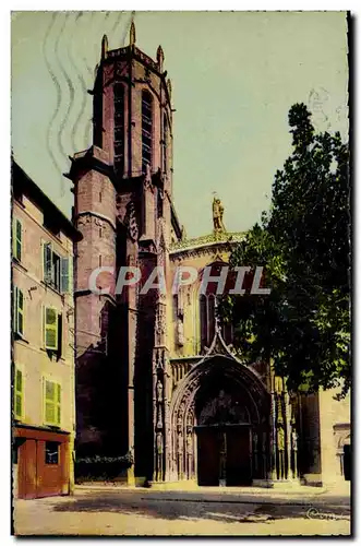 Cartes postales moderne Aix En Provence Basilique Metropolitaine St Sauveur sa facade romane