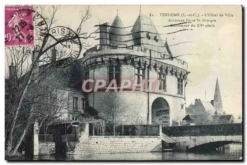 Ansichtskarte AK Vendome L&#39Hotel De Ville Ancienne porte St Georges