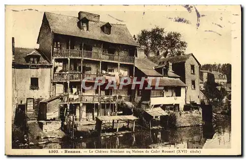 Cartes postales Rennes Le Chateau Branlant Ou Maison De Cadet Roussel