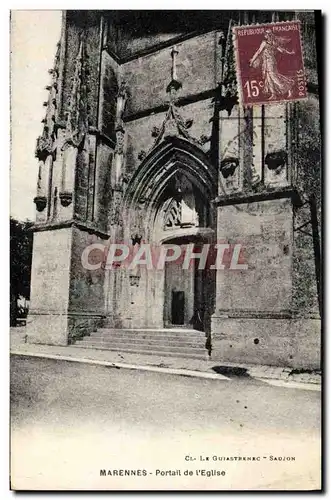 Cartes postales Marennes Portail De I'Eglise