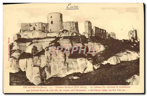 Cartes postales Les Andelys Chateau Gaillard