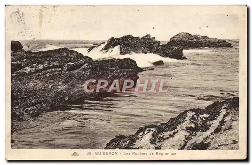 Cartes postales Quiberon Les Rochers De Beg Er Lan