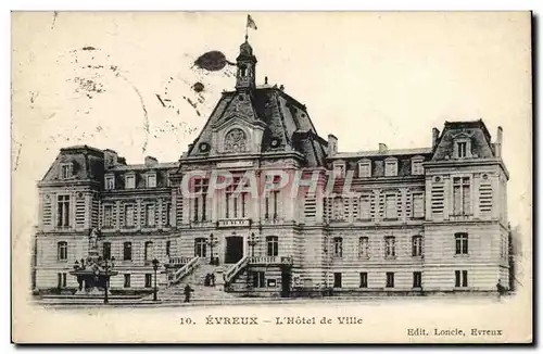 Cartes postales Evreux L&#39Hotel De Ville