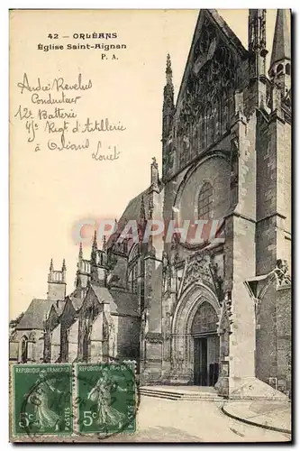 Ansichtskarte AK Orleans Eglise Saint Aignan