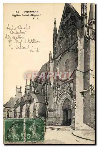 Cartes postales Orleans Eglise Saint Aignan