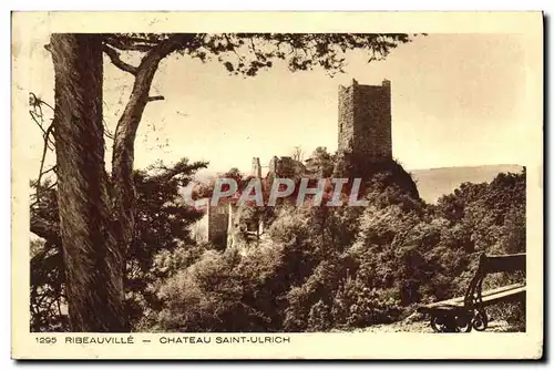 Cartes postales Ribeauville Chateau Saint Ulrich