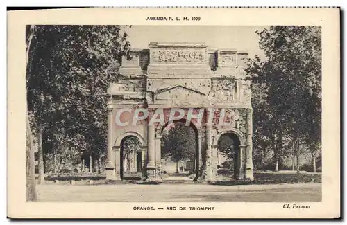 Cartes postales Orange Arc De Triomphe