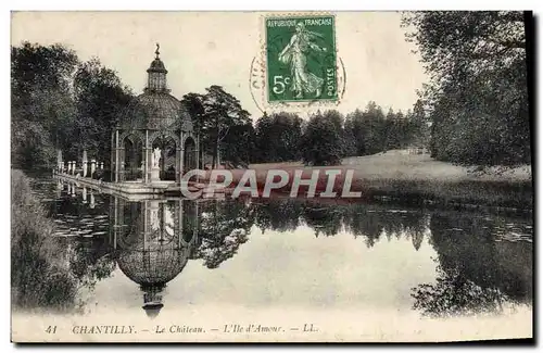 Cartes postales Chantilly Le Chateau L&#39Ile D&#39Amour