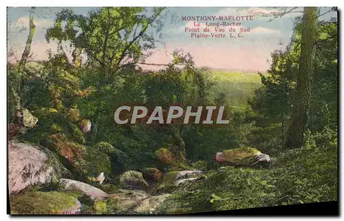 Cartes postales Montigny Marlotte Le Long Rocher Point De Vue Du Sud Plaine Verte