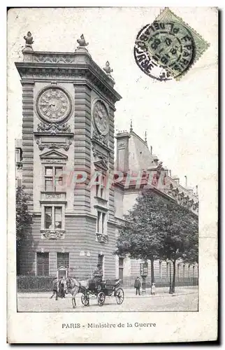 Cartes postales Paris Ministere De La Guerre