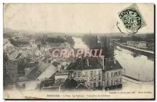 Cartes postales Pontoise L&#39Oise Le Pothuis Vue Prise Du Chateau