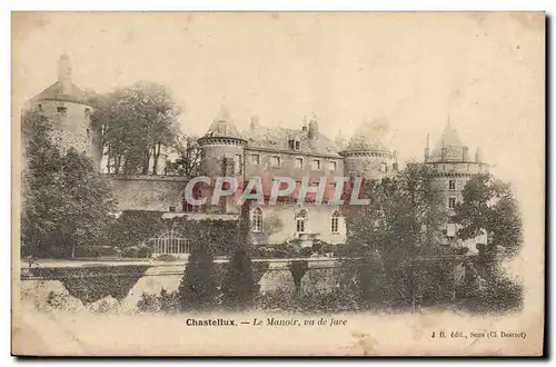 Cartes postales Chastellux Le Manoir Vu Du face