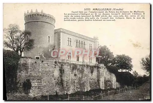 Cartes postales Maillezais Castel Bati Sur I'Emplacement Du Palais Des Eveques de Maillezais