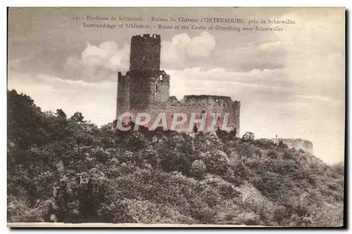 Cartes postales Ruines Du Chateau D&#39Ortenbourg Pres De Scherwiller