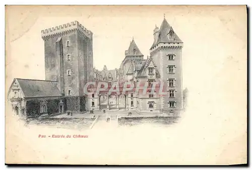 Cartes postales Pau Entree Du Chateau