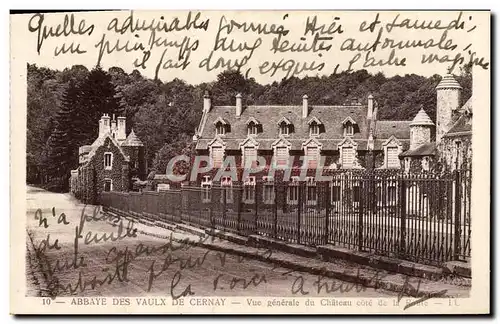 Cartes postales Abbaye Des Vaulx De Cernay Vue Generale Du Chateau Cote De La Route