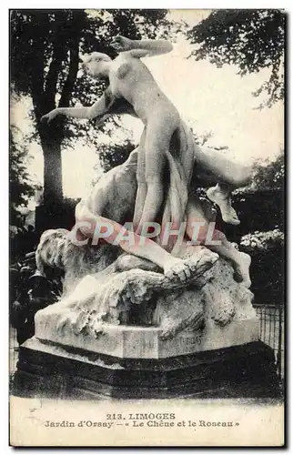 Cartes postales Limoges Jardin D'Orsay Le Chene Et Le Roseau