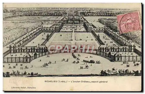 Ansichtskarte AK Richelieu L&#39Ancien Chateau Aspect General