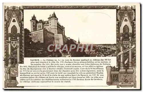 Cartes postales Saumur Le Chateau