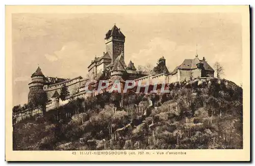 Cartes postales Haut Koenigsbourg Vue E'Ansemble