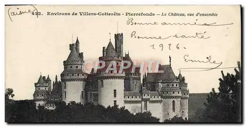 Ansichtskarte AK Environs De Villers Cotterets Pierrefonds Le Chateau Vue D&#39Ensemble