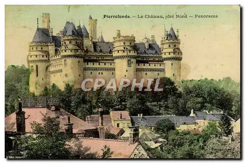 Cartes postales Pierrefonds Le Chateau Cote Nord Panorama