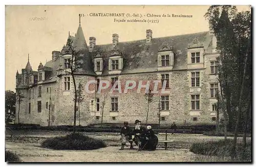 Cartes postales Chateaubriant Chateau De La Reuaissance Facade Occidentale