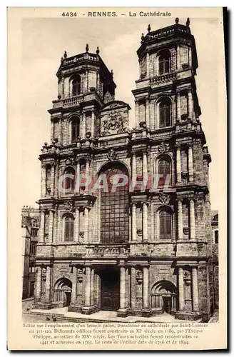 Cartes postales Rennes La Cathedrale