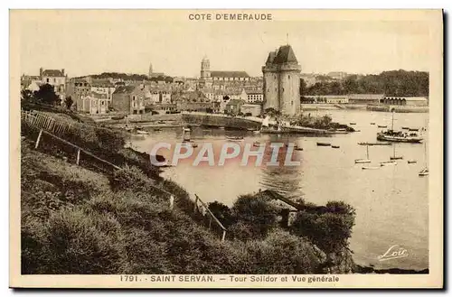 Cartes postales Saint Servan Tour Solidor Et Vue Generale